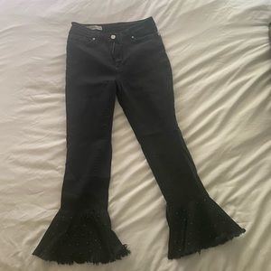 Anthropologie pilcro jeans with studded bottoms